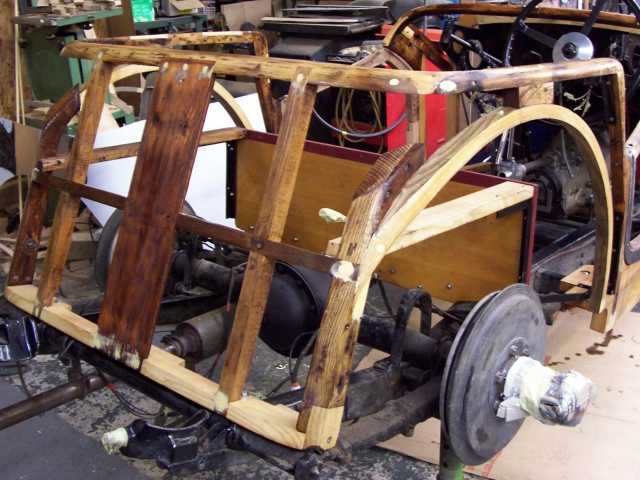 Image of a HRG ash wood frame repair